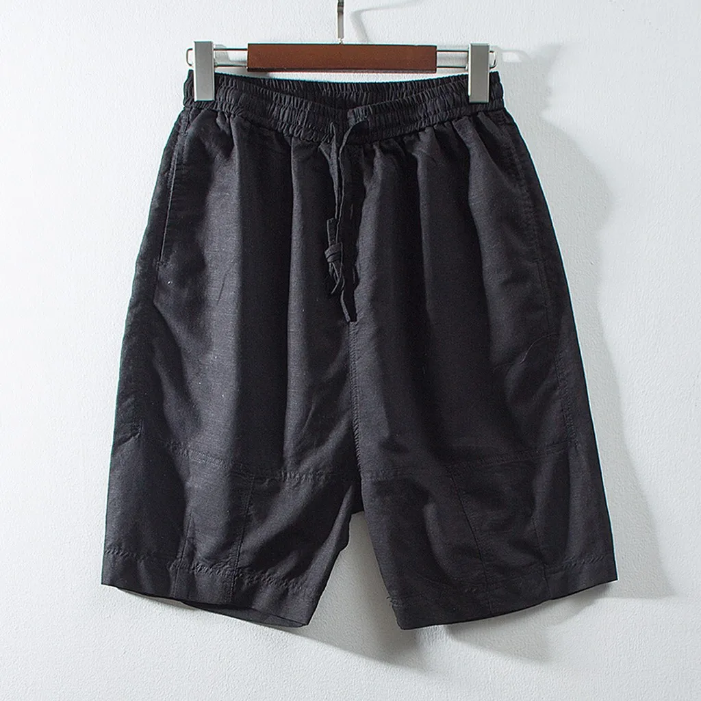 Новые шорты мужские летние повседневные шорты Jogger фитнес брюки льняные свободные Spodenki Meskie Pantalones Cortos короткие Masculino