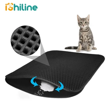 

Waterproof Pet Cat Litter Mat EVA Double Layer Cat Litter Trapping Pet Litter Cat Mat Clean Pad Products For Cats Accessories