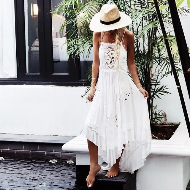 crochet slip dress