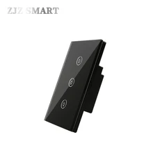 EU/US/UK Smart Remote Управление 3gang Wifi APP дистанционного умный дом стену сенсорный Стекло Панель Touch светодиодный свет для умного дома