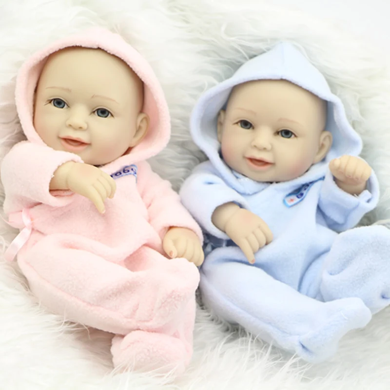 10/'/' Vinyl Silicone Reborn Baby Doll Girl+Boy Handmade Lifelike Dolls Twins US