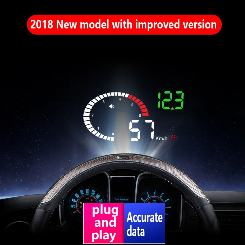 RMLKS X6 3 &quotАвтомобильный Hud Дисплей автомобильный измеритель скорости OBD2 о