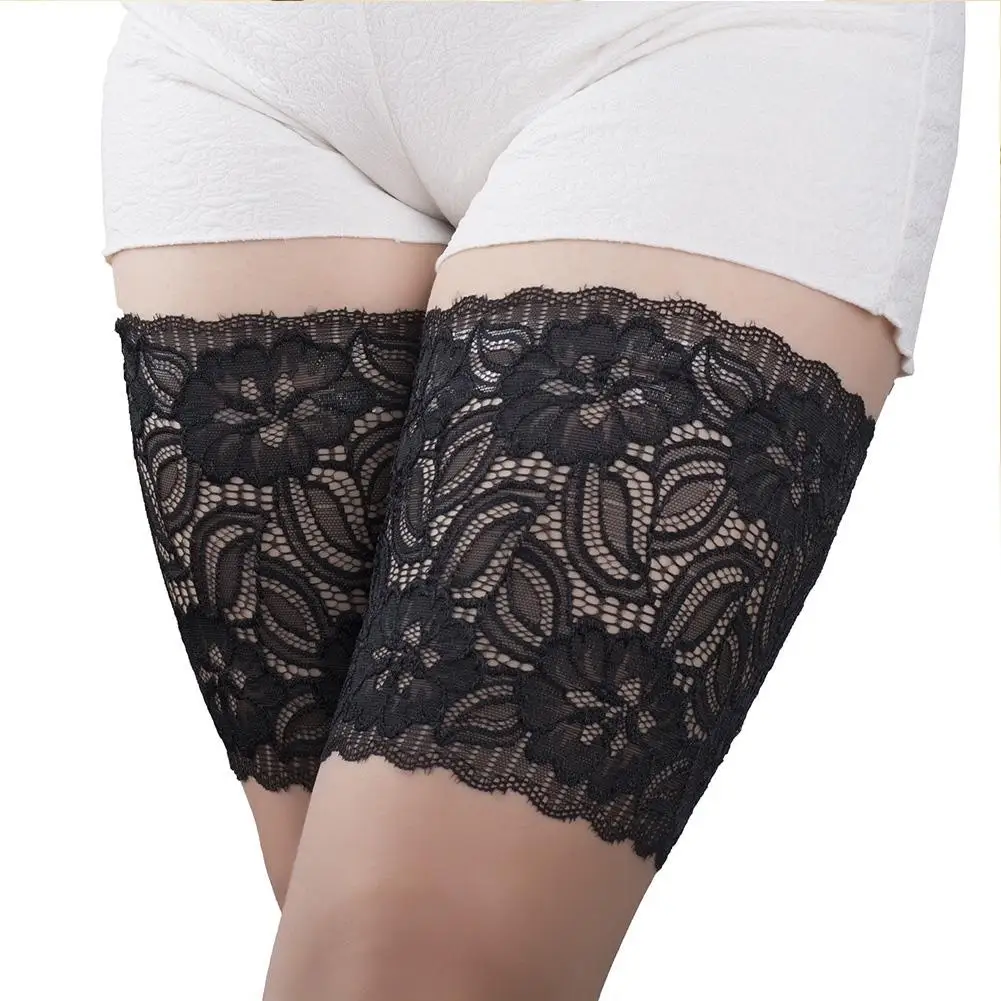 

Silicone Non - Lace Slip Socks Sleeve Elastic Flat Thigh Sleeve Large Anti-Friction Leg Sleeves Elastic Thigh Bands Leg Warmers
