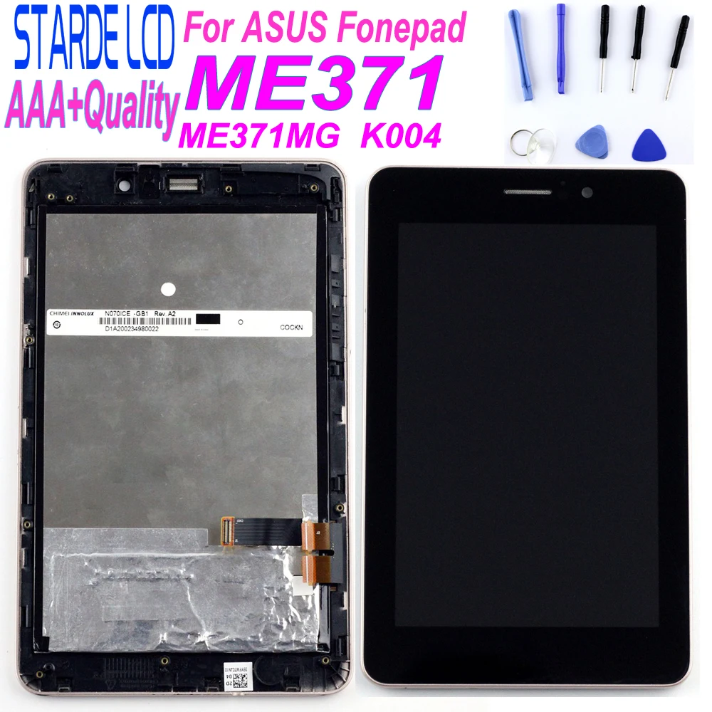 

7 inch for ASUS Fonepad ME371MG ME371 K004 LCD Display Matrix Screen Touch Panel Digitizer Assembly with Frame + Free Tools