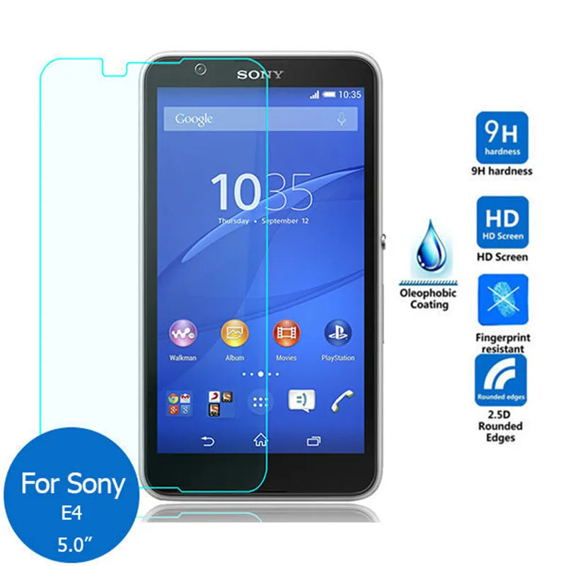 Защитное стекло закаленное для Sony Xperia E4 E4G E2104 E2105 E2003 Dual E2033 E2053 E2114 E2115 | Мобильные