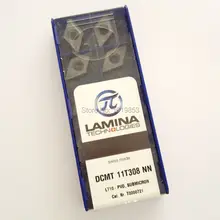 DCMT11T308 DCMT11T304 NN LT10 original pastilhas de METAL DURO Para torno virando ferramenta titular E DCMT11T304NN