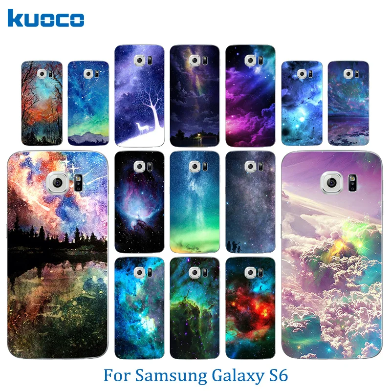 Для Coque samsung Galaxy S6 мягкий чехол для телефона ТПУ силиконовый задняя крышка