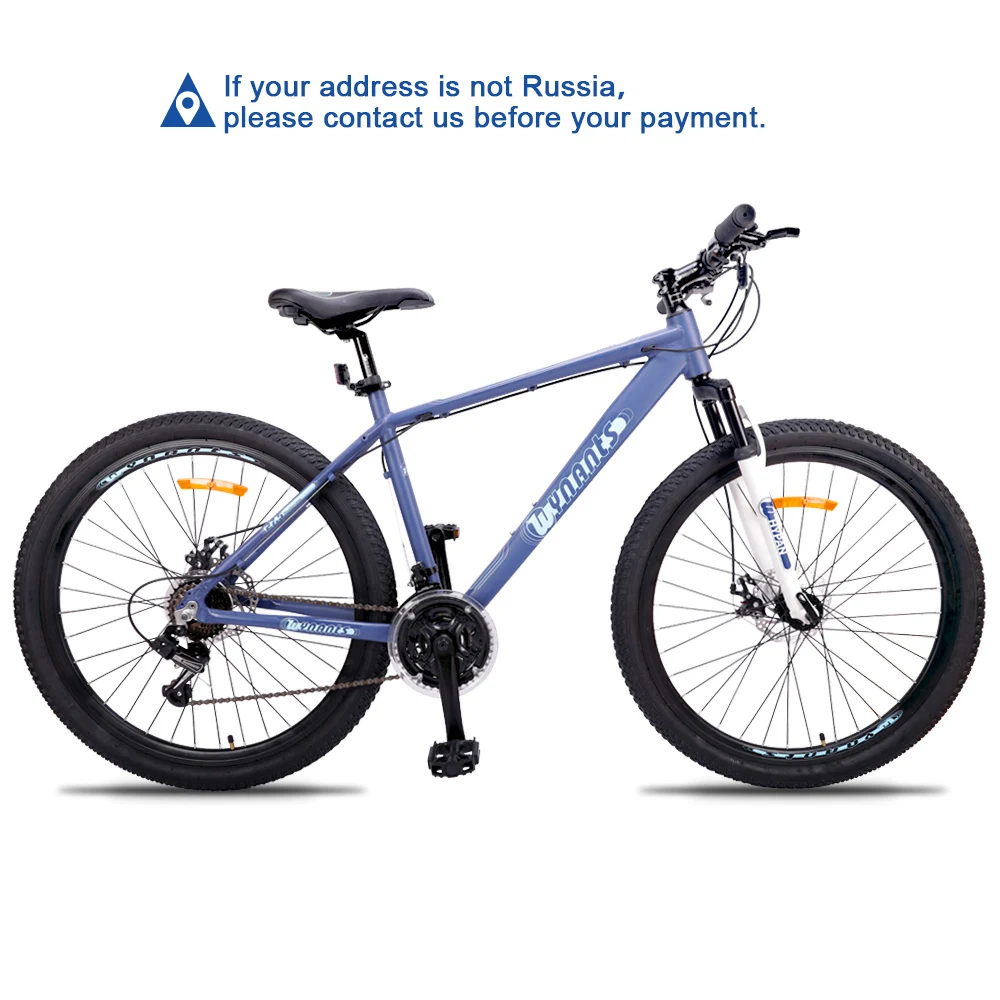 

27.5'' Mountain Bike 21 Speed Aluminum Bicycle Double Disc Brake MTB Suspension Fork Bicycle with Shimano Transmission