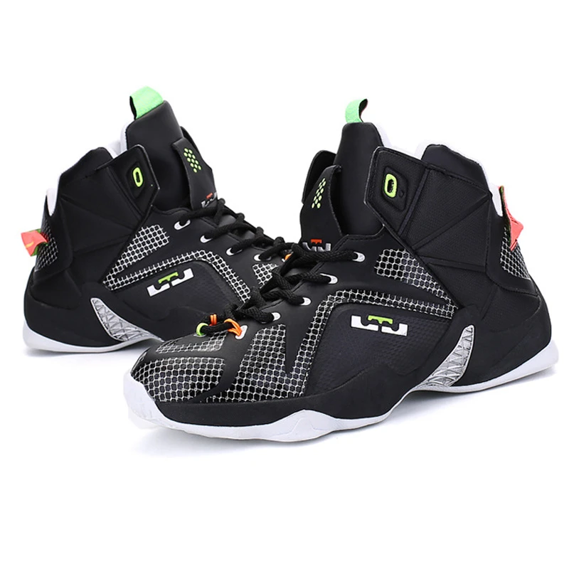2017 High Top Men Basketball Shoes Male Outdoor Sports Sneakers Athletic Basketball Boots 308