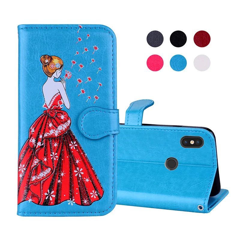 dress girl leather case xiaomi redmi note 5 pro (5)