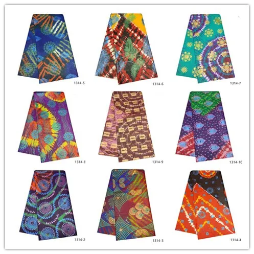 

African bazin riche printing fabric 100% Polyester 2019 High Quality African Ankara Fabric For the wedding 6 yards 1314-1