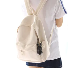 Простой классический дизайн, хорошее качество, для девочек, холщовая школьная сумка для книг, рюкзак для отдыха, дорожная сумка