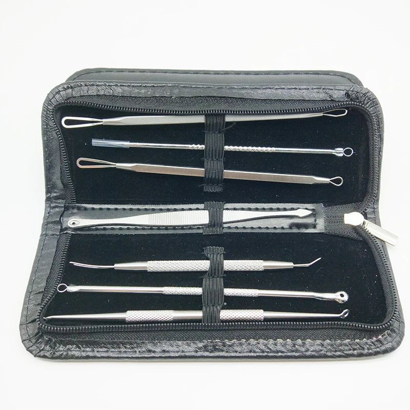 

7PCS Blackhead Pimple Blemish Comedone Acne Extractor Remover Makeup Tool Set Kit Free Shipping