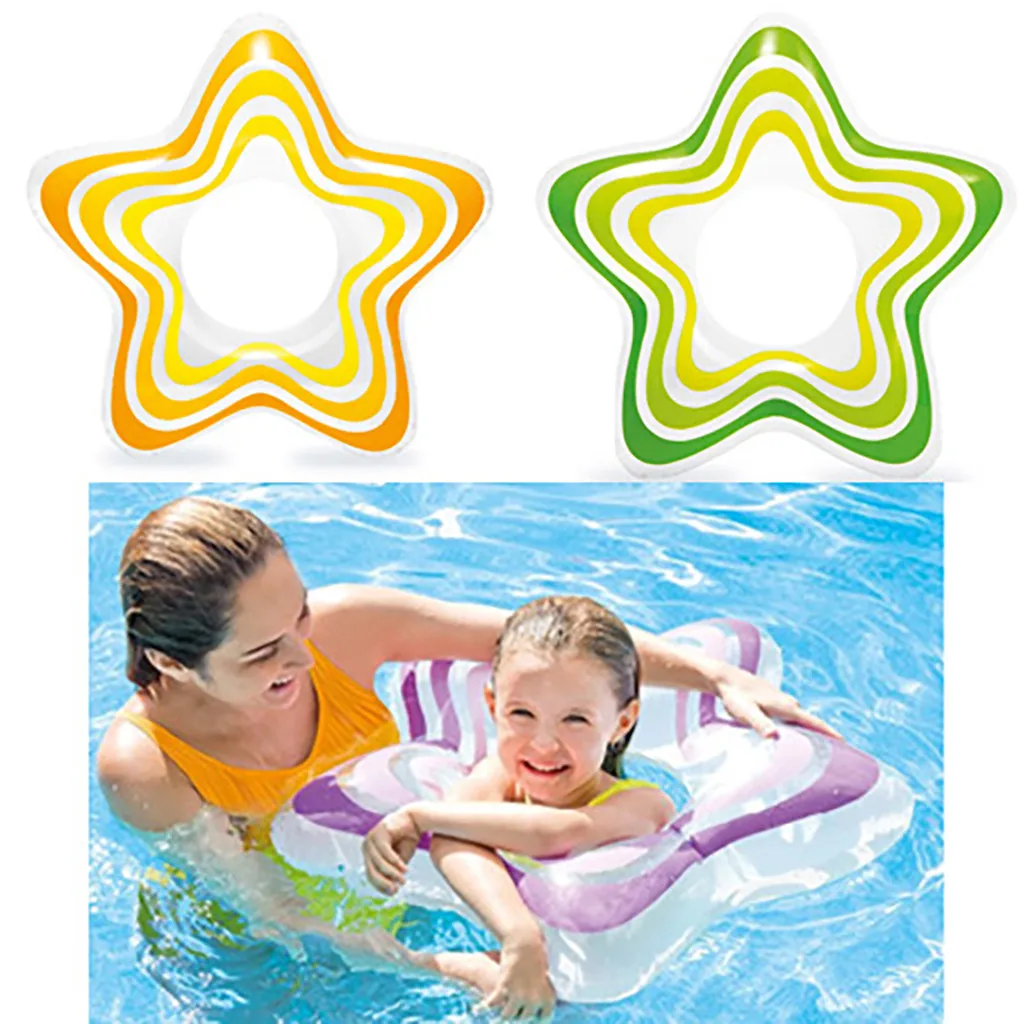 

2019 Summer Baby Fashion Swimming Ring Star Floating Ring Cute Inflatable Lifebuoy Children's Armpit Circle 3-6 3pc Swim Ring