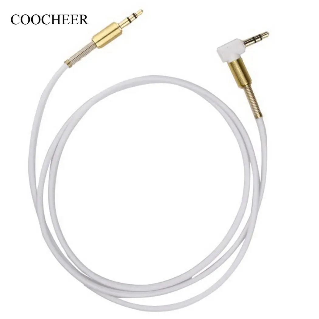 

3.5mm 90 Stereo AUX Degree Home For Audio Male Headphone Cable Male to Car