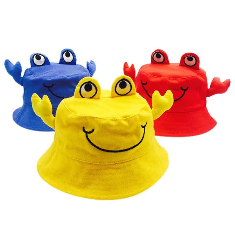 

Summer Sunhat Baby Girls Boys Fisherman Hat Cute Cartoon Sunshade Beach Cap Toddler Casual Bucket Caps