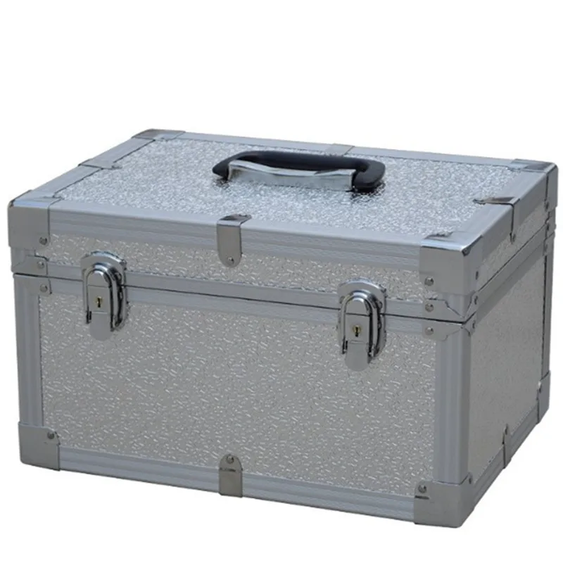 

Tool case toolbox suitcase bag Impact resistant waterproof Aluminum frame ABS security equipment with precut foam travel luggage