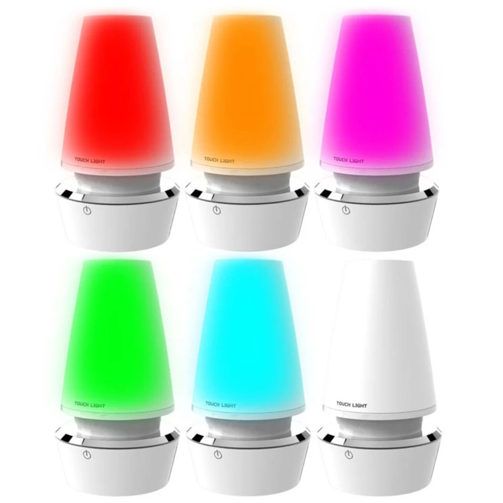 Touch Control Romantic Colorful Color Changing Modern LED Table Lamp
