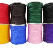 U Палочки! 1 мм храповый хвост оплетенный нейлоновый шнур+ ювелирные аксессуары резьба Макраме Веревка браслет Бисероплетение шнуры веревки 350 м/рулон