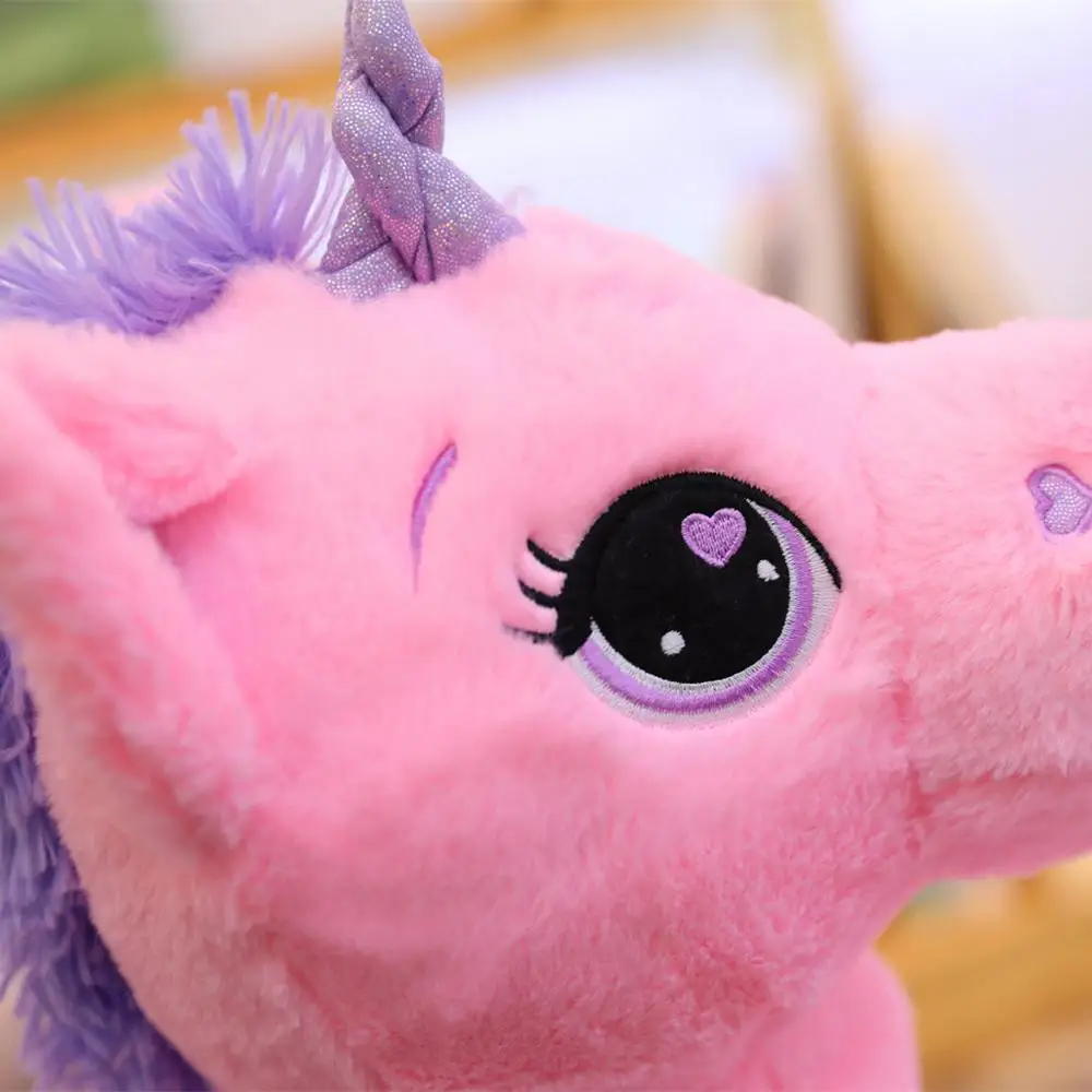 60-110cm Giant Size Unicorn Plush Toy Soft Stuffed Cartoon Unicorn Dolls Animal Horse High Quality Gift for drop shiping