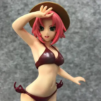 

22cm Japanese anime figure naruto Haruno Sakura swimsuit ver action figure collectible model toys for boys