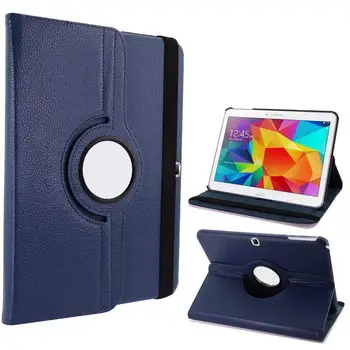 

360 Rotation Cover Case For Samsung Galaxy Tab 4 10.1 T530 T531 SM-T530 Flip Stand PU Leather Smart Protective Tablet Shell