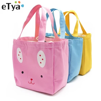 

eTya Fresh Insulation Thermal Lunch Bag Picnic Cooler Food Convenient Bag Cute Cartoon Cat Tote Portable Women Men Kids Handbag