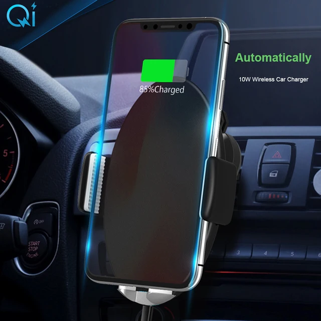 SeenDa Infrared Sensor Intelligent Qi Wireless Charging 10W Fast Car Charger For iPhone Xs Max XR X Xiaomi Huawei Samsung S9+ S8