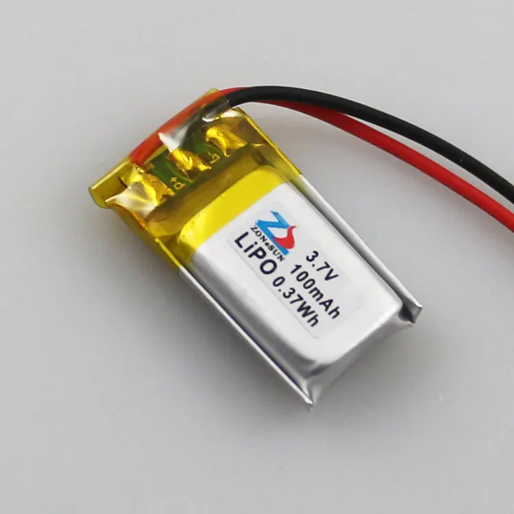  In 3.7V 401220 100mAh lithium polymer battery 451220 Bluetooth headset keyboard mouse Rechargeable 