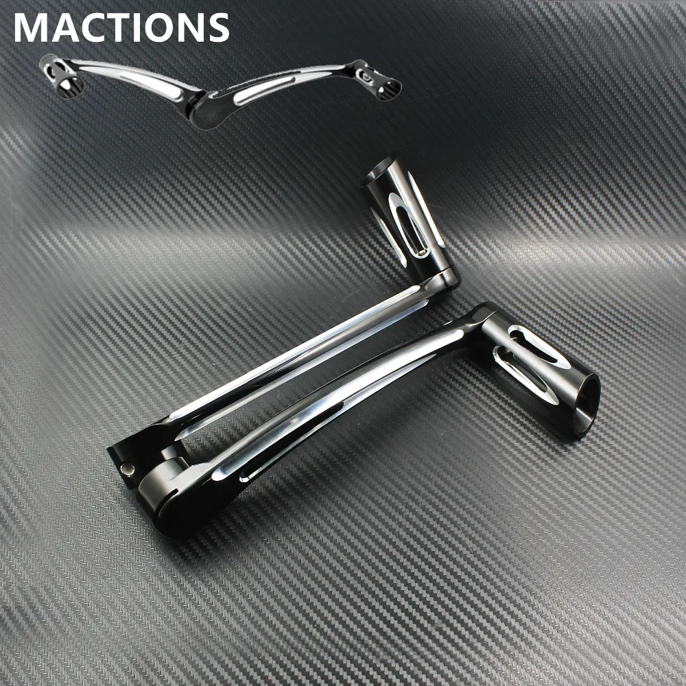 Pair Chrome CNC Cut Billet Motorcycle Foot Shifter pegs For Harley Davidson Touring FLH//T FLHX FLHR 1997-2016