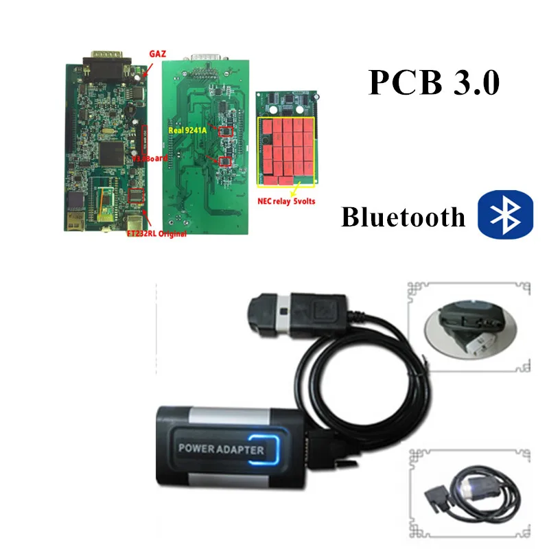 

Full set Red Nec relays V3.0 PCB new vci+function VD TCS CDP pro plus wow snooper scan tool work for cars trucks 3in1