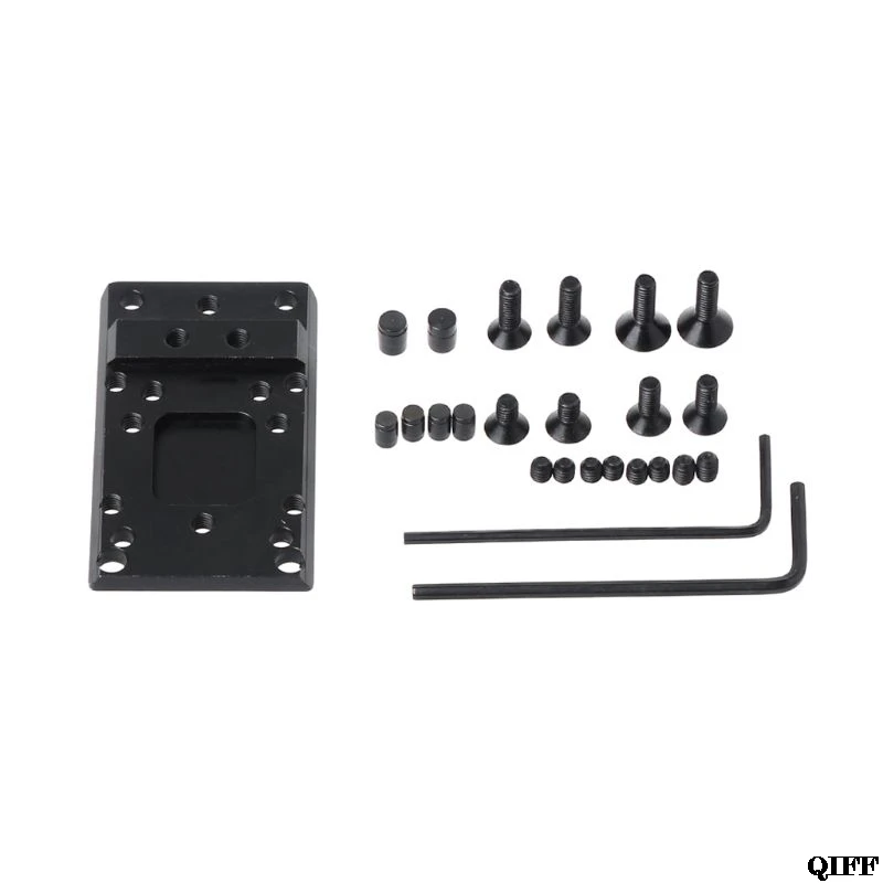 

Drop Ship Metal Plate Base Sight Mount Adapter Outdoor Tactical Tackle Accessories For RMR Steel Guide Rail Holder APR28