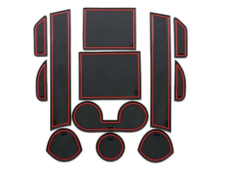 

Non-slip Interior door pad/cup mat door gate slot pad for mitsubishi ASX 2013-2014 ,12pcs/lot, auto accessories
