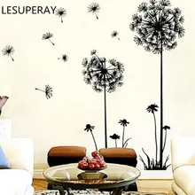Hot Slae 68*30 см Одуванчик ветер лепестки стены Искусство Наклейка Съемная Фреска ПВХ стикер стены s для гостиной кабинет Декор