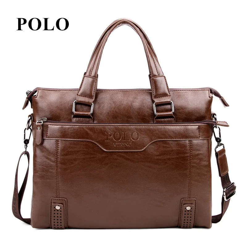 Hot New Brand Polo Men S Leather Messenger Bags Vintage New Brand Polo Men S Leather Messenger Bags Vintage Crossbody Bag Shoulder Postman Briefcase Male Handbags
