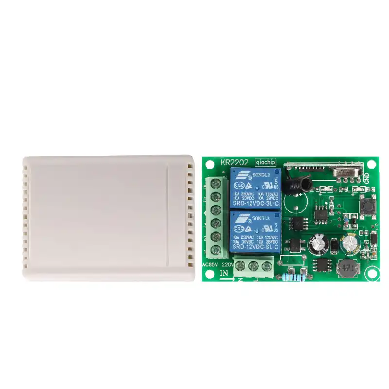 220V 2CH Channel Wireless RF Remote Control Receiver Relay Switch 433MH GS MW
