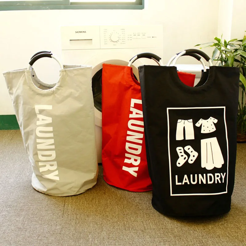 The Dirty Black Bag Waterproof Black Gray Red Dirty Clothes Storage Bag Home Supplies