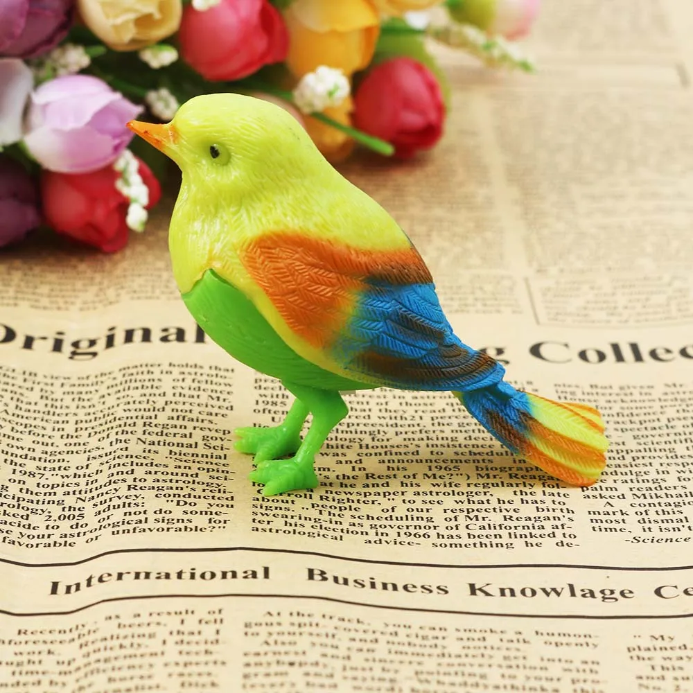 1 шт. натуральная птица пение электронная игрушка Голосовое управление звуком говорящий попугай ПЭТ музыкальные игрушки детские подарки новинка игрушки