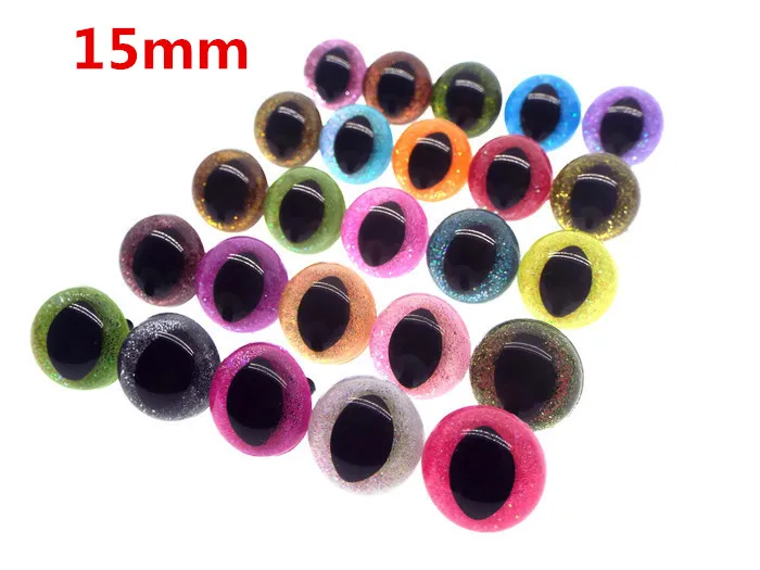 15mm cat eyes 10pairs stuffed animal eyes for toys plastic eyes safety
