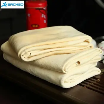 

AutoCare Extra Large Auto Car Natural Drying Chamois (45x55cm approx) Deerskin Cleaning Cham Genuine Leather Cloth