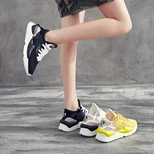 Для женщин с сетчатой тканью дышащая повседневная женская обувь Новая Летняя женская обувь, Корейская версия спортивных туфель супер огонь обувь Для женщин