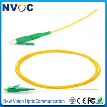 2500 шт./лот, LC/APC SM SX G657A2 0,9 мм 1 м LSZH желтый косичка волокна, 1,0 м LC APC SM одиночный режим волоконно-оптической косички