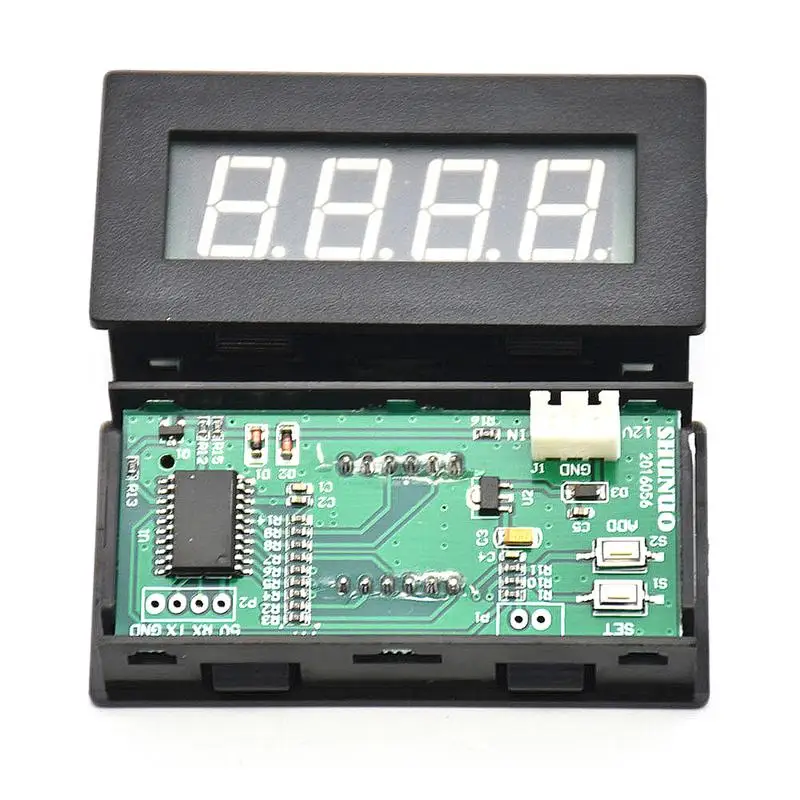 4 LED Цифровой частотный Тахометр измеритель скорости RPM тестер для автомобильных