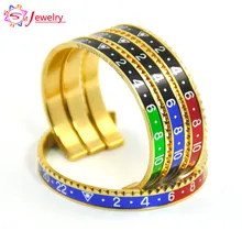 Venta caliente Italiano Estilo de La Moda de Joyería 316L de Acero Inoxidable Brazalete Pulsera Velocímetro Oficial Pulsera Hombres 12 Color (1 unids)