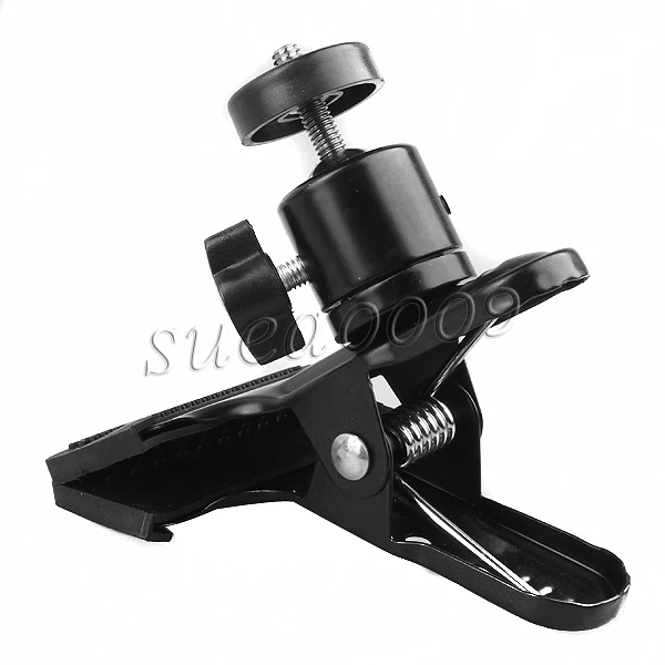 Supon Multi function Clip Clamp with Ball Head for Cameras Flash Tripod Attachment