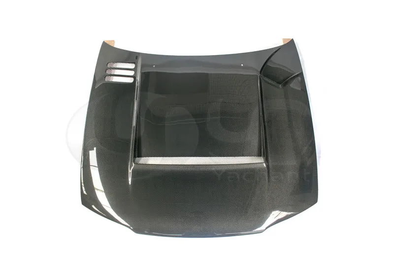 1995-1998 Nissan Skyline R33 GTR Top Secret Style Hood Bonnet CF (1)