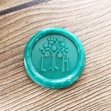 Инициалы воск печать штамп, дерево свадебные печати/свадебные приглашения печать/на заказ Свадебная печать