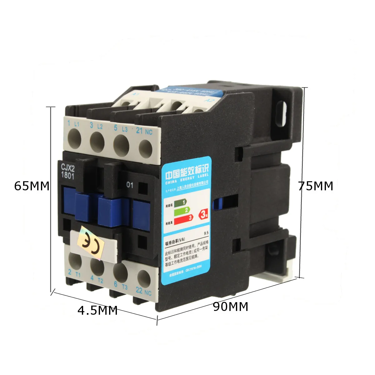 CJX2 1810 LC1 контактор переменного тока 18A 3 фазный полюсный без напряжения катушки 380В