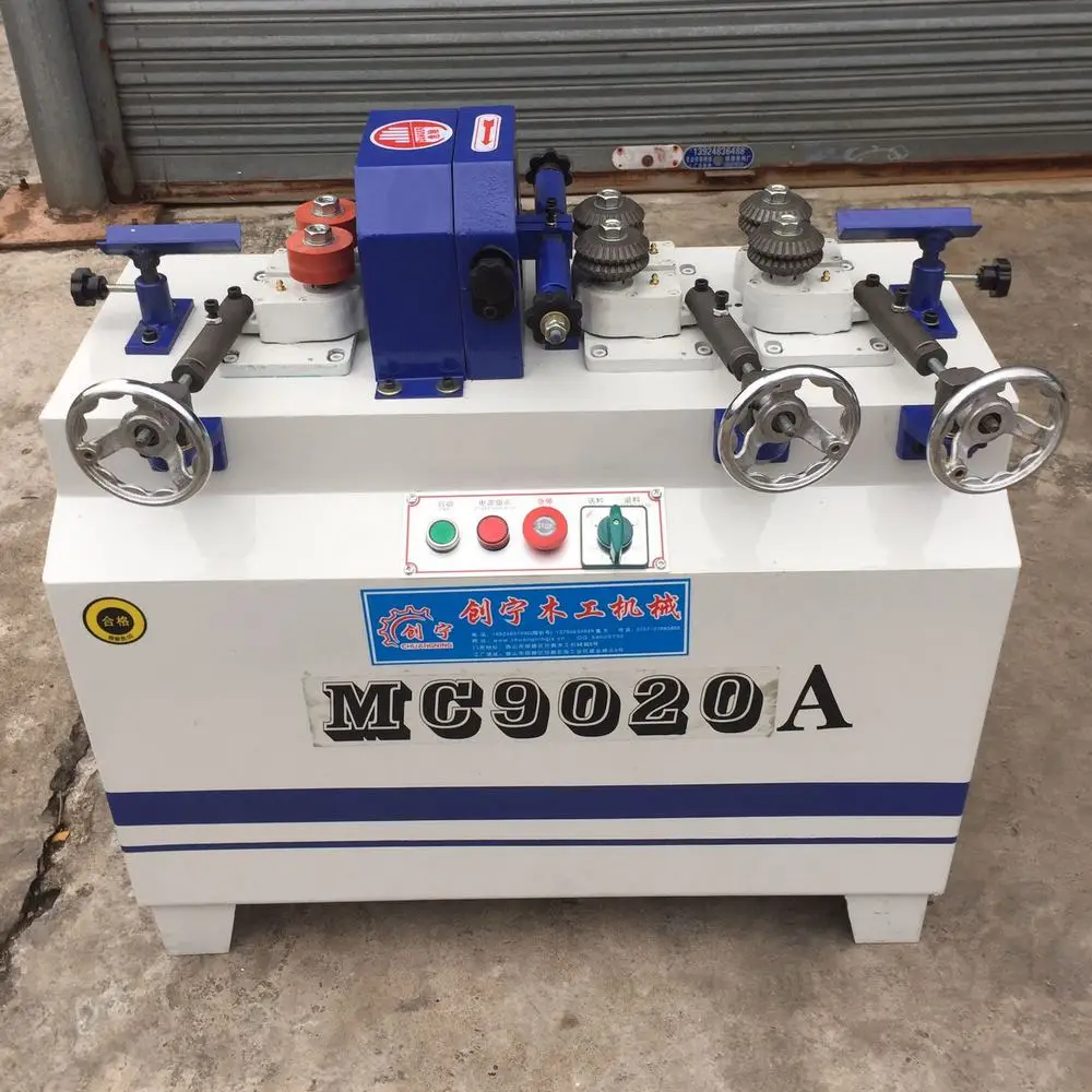 

mc9060 Wood Broom Stick Molding lathe Machine Mop Stick Roll round Stick pin making china powerful Double wheel input output
