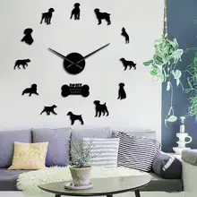 Бескаркасные Brittany Spaniel собаки породы акриловые простые DIY настенные часы подарок для Brittany владельца модное украшение для дома часы